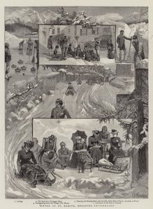 Winter in St Moritz, Engadin, Zwitserland